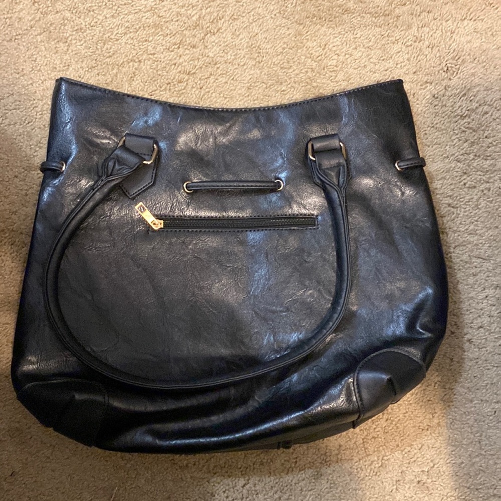 Black and brown purse